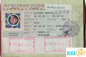 Các thông tin về thủ tục, hồ sơ xin Visa đi Belarus